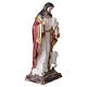 Statua resina dipinta Cristo Buon Pastore 60 cm pastorale in metallo s5