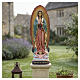 Statua Madonna di Guadalupe 100 cm vetroresina dipinta a mano per esterno s2