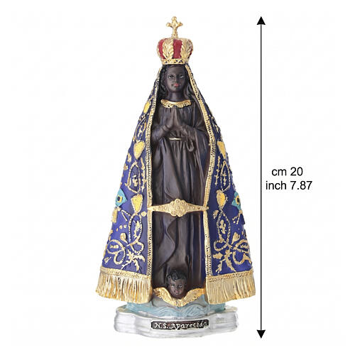 Notre-Dame d'Aparecida statue résine 20 cm 3