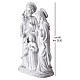 Raffigurazione Santa Famiglia con infante 60 cm resina bianca s3