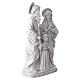 Raffigurazione Santa Famiglia con infante 60 cm resina bianca s5