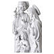 Raffigurazione Santa Famiglia con infante 60 cm resina bianca s6