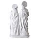 Raffigurazione Santa Famiglia con infante 60 cm resina bianca s7