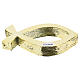 Ichthys en résine finition dorée brillante texturée 10x20 cm s4