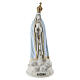 Our Lady of Fatima resin statue on a cloud with doves, 4 in s1