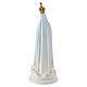Statue Notre-Dame de Fatima avec colombes sur base nuage en résine 20 cm s4