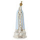 Our Lady of Fatima resin statue with golden crown and doves, 12 in s1