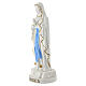 Estatua Virgen de Lourdes de resina con rosario dorado 20 cm s2