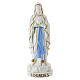 Statue Notre-Dame de Lourdes en résine avec chapelet doré 20 cm s1