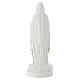 Statue Notre-Dame de Lourdes résine robe blanche ceinture céleste 30 cm s4