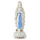 Our Lady of Lourdes statue with white dress light blue sash, 30 cm s1