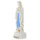 Our Lady of Lourdes statue with white dress light blue sash, 30 cm s2