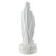 Statue Notre-Dame de Lourdes résine blanche détails dorés et bandeau bleu 10 cm s4
