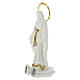 Estatua Virgen Milagrosa resina blanca detalles dorados 10 cm s2