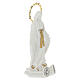 Estatua Virgen Milagrosa resina blanca detalles dorados 10 cm s3