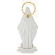 Statuette Vierge Miraculeuse résine blanche détails dorés 10 cm s4