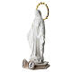 Miraculous Mary statue in white resin with medallion base, 10 cm s2