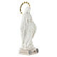Madonna Miracolosa in resina bianca con aureola a stelle 20 cm s3