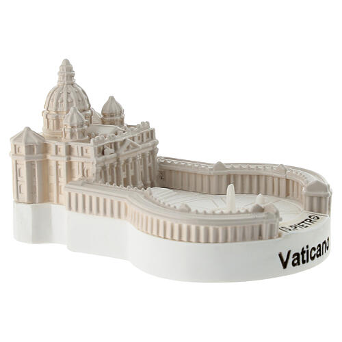 Basílica de São Pedro miniatura em resina 5 cm 3