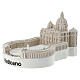 Basílica de São Pedro miniatura em resina 5 cm s2
