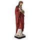 Statue Sacré-Coeur de Jésus résine et plâtre rouge 40 cm s4