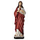 Sacro Cuore di Gesù statua resina gesso rossa 40 cm s1