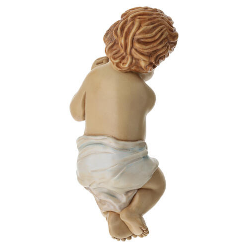 Sleeping Baby Jesus, wood-effect PVC, 40x20 cm, for 120 cm Nativity Scene 9