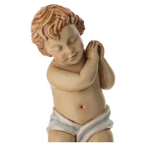 Sleeping Baby Jesus in PVC wood-effect, 42x18x10 cm 3