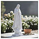 Estatua de mármol blanco Virgen de Fátima 60 cm s2