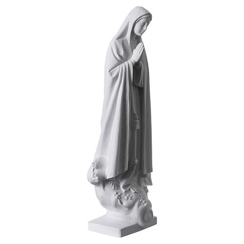Figura Matki Boskiej Fatimskiej z białego marmuru, 60 cm 9