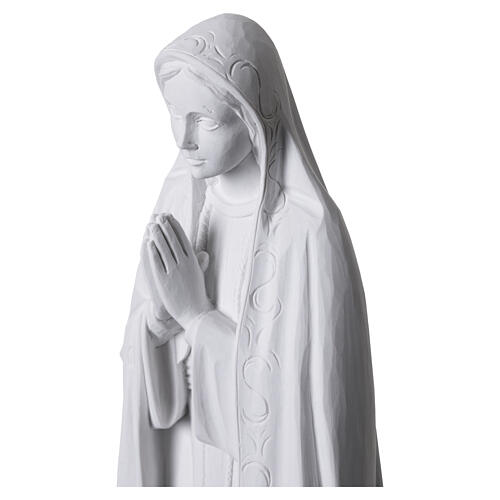 Estátua Nossa Senhora de Fátima 60 cm em pó de mármore de Carrara 8