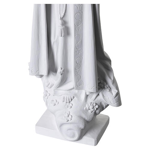 Estátua Nossa Senhora de Fátima 60 cm em pó de mármore de Carrara 10