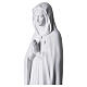 Our Lady of the Rose in natural white Carrara marble dust, 28 in s5