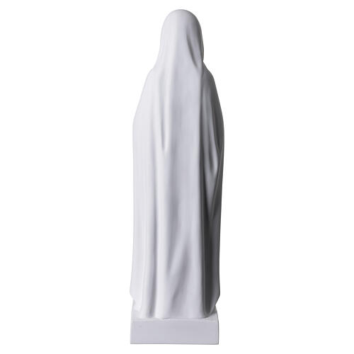 Madonna della rosa polvere marmo di Carrara naturale bianco 70 cm 9