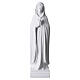 Our Lady of the Rose, 70 cm in white reconstituted Carrara marble s1