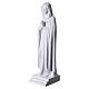 Our Lady of the Rose, 70 cm in white reconstituted Carrara marble s6