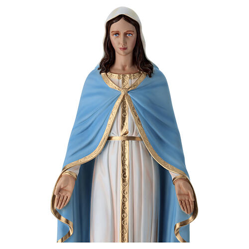 Statua in vetroresina dipinta Madonna Miracolosa 100 cm 4