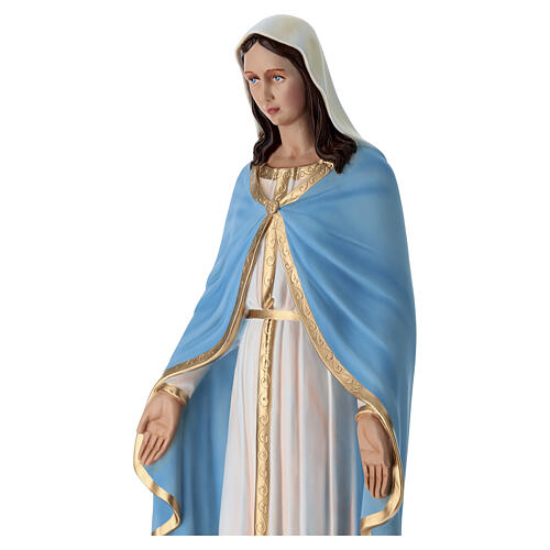 Miraculous Virgin Mary statue in painted fiberglass, 100 cm 6