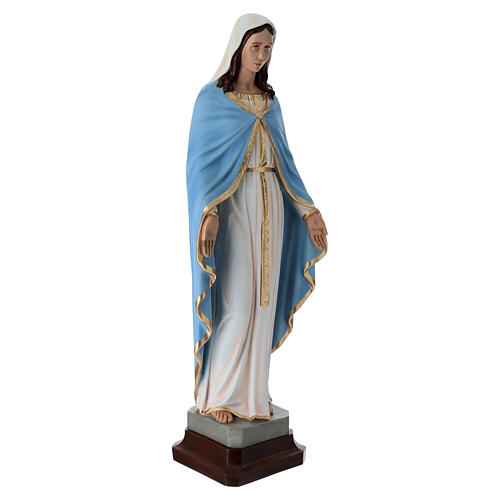 Miraculous Virgin Mary statue in painted fiberglass, 100 cm 7