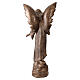 Estatua Ángel con flores 110 cm polvo de mármol de Carrara bronceada s14