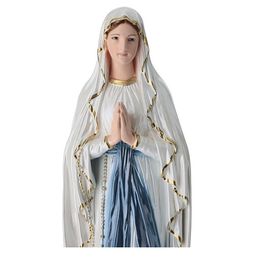 Figurka gipsowa Matka Boża z Lourdes, 40 cm, perłowe wykończenie 3