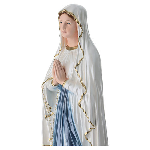 Figurka gipsowa Matka Boża z Lourdes, 40 cm, perłowe wykończenie 7
