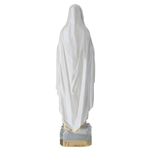 Lady of Lourdes statue in pearlized plaster, 40 cm 9