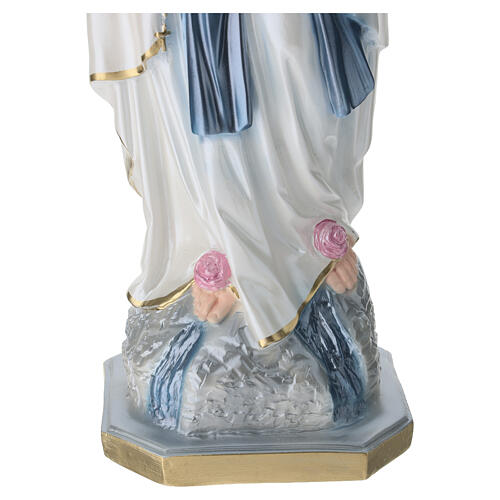 Statua Madonna di Lourdes in gesso perlato  60 cm 9