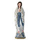 Statua Madonna di Lourdes in gesso perlato  60 cm s1
