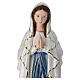 Statua Madonna di Lourdes in gesso perlato  60 cm s8