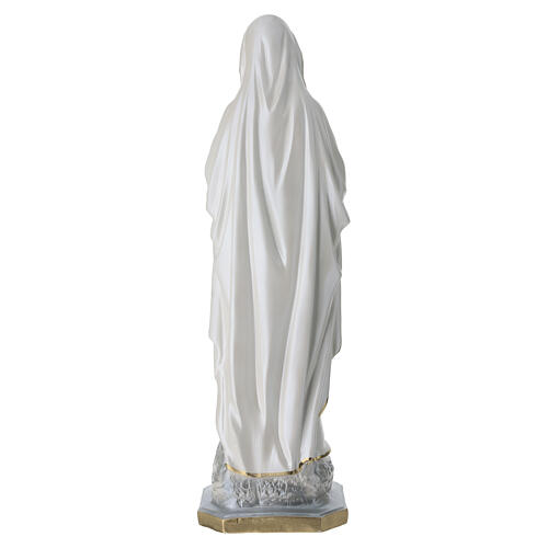 Figura Matki Bożej z Lourdes, gips z perłowym wykończeniem, 60 cm 10