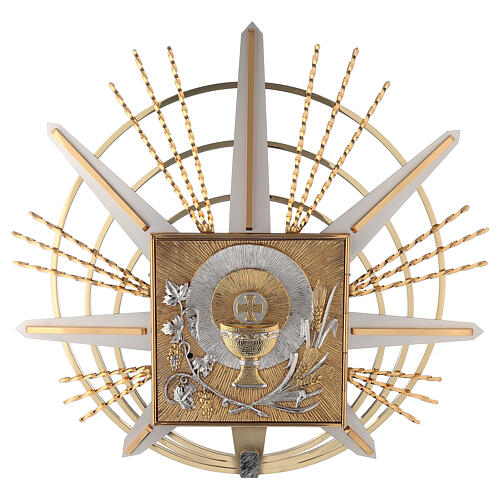 Tabernacle for wall with eucharistic symbols 1