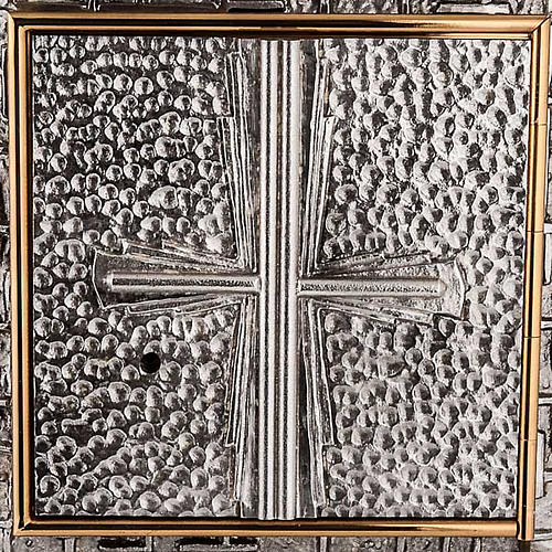 Embossed tabernacle with cross 2