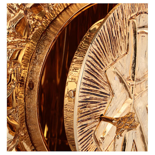 Tabernacolo da parete ottone fuso oro simbolo PAX 4